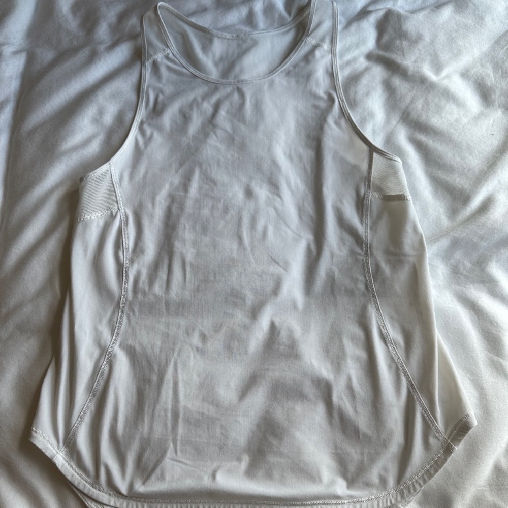 White Lululemon tank top, size small
